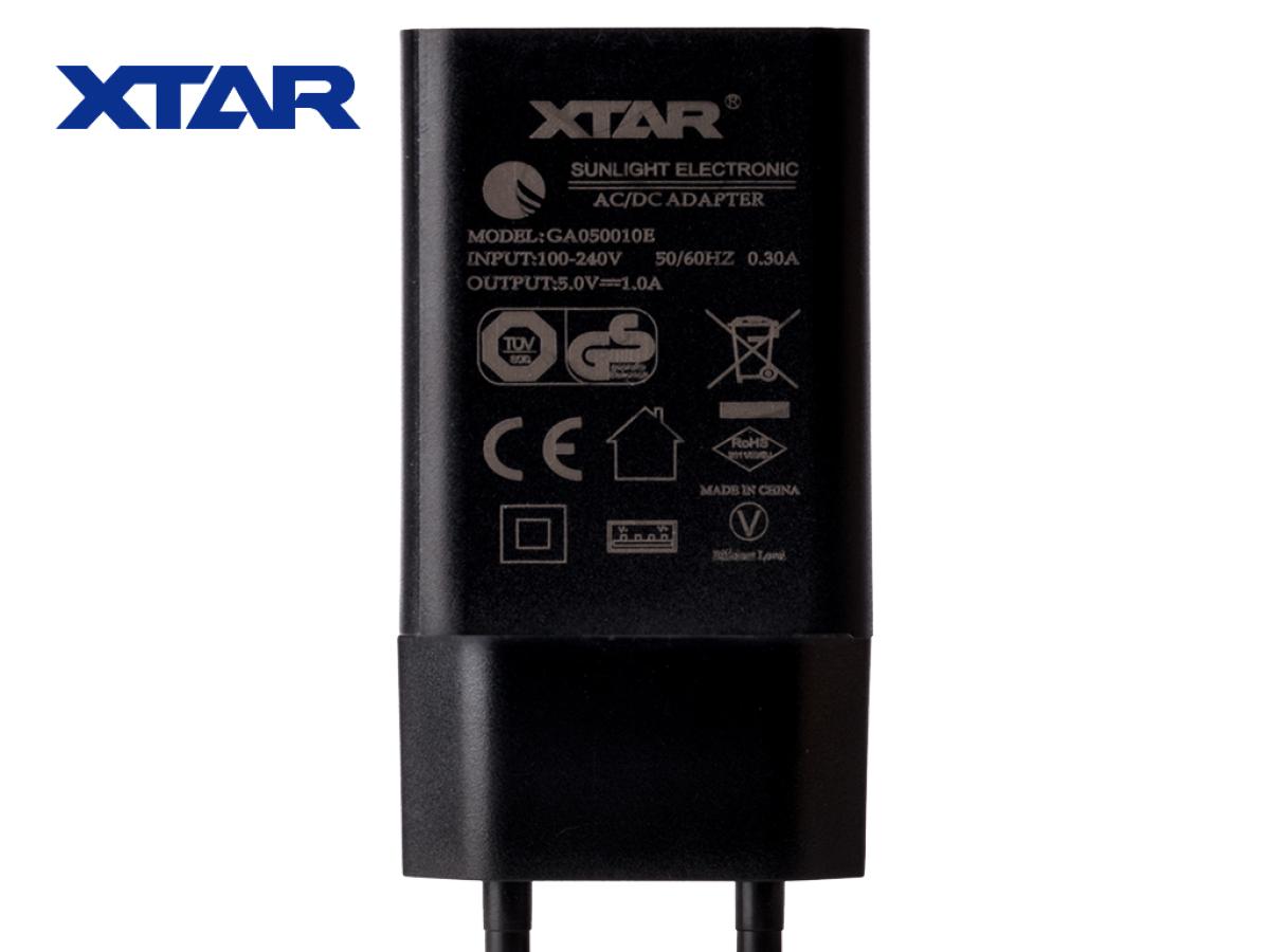 XTAR Steckernetzteil 100-240VAC zu USB 5 V 1 A