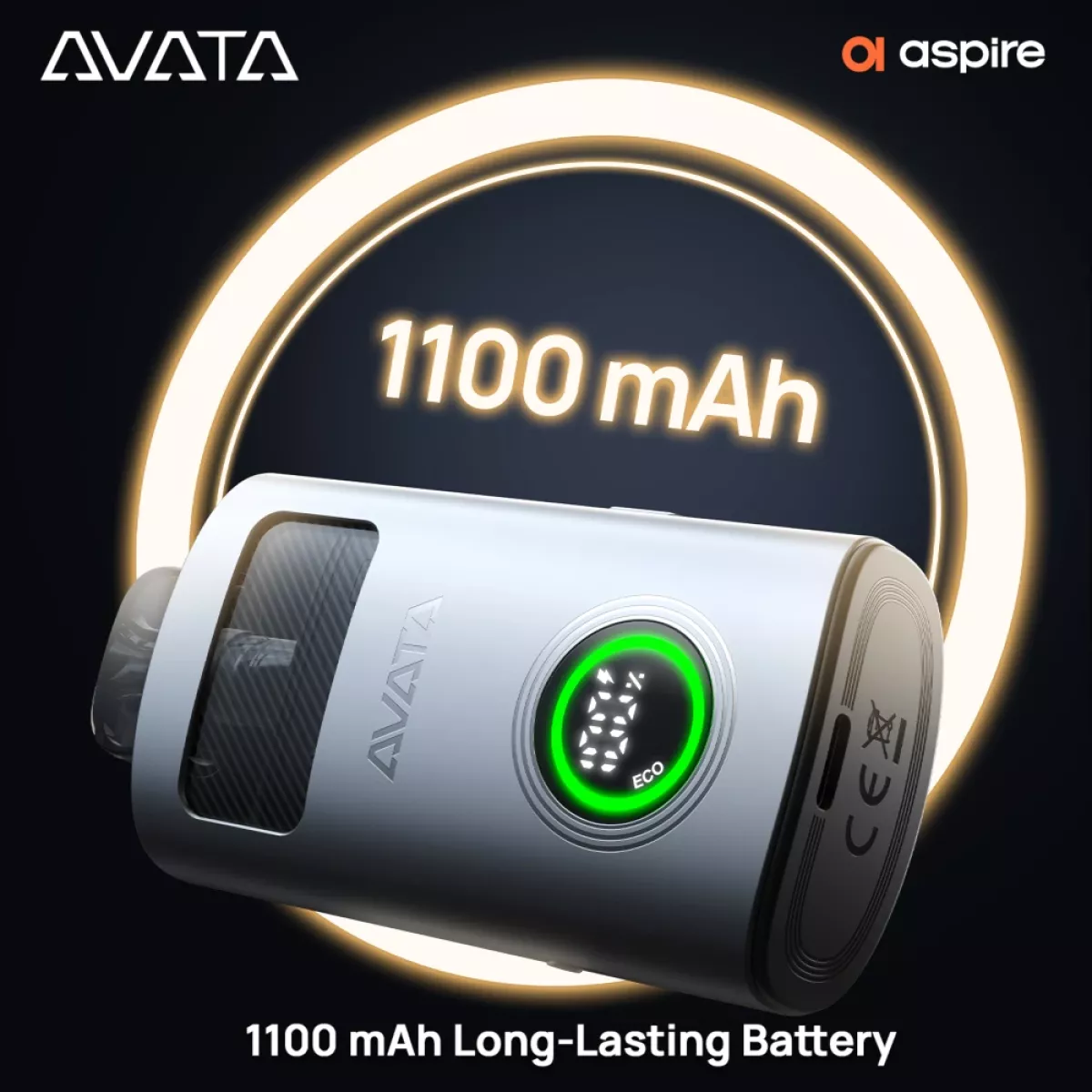 Aspire Avata Pod Kit 1100mAh 15ml Akku