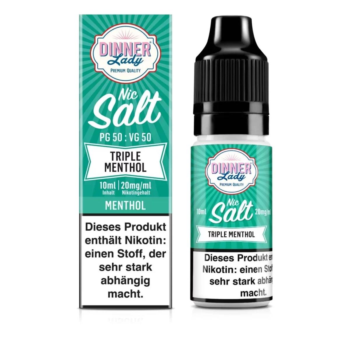 Dinner Lady Triple Menthol NicSalt 10 ml