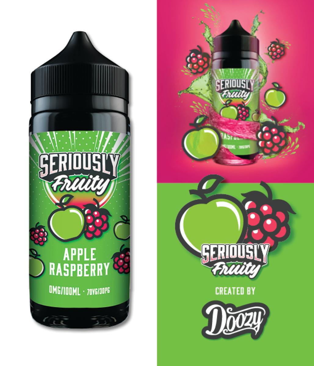 DOOZY VAPE - Seriously Fruity - Apple Raspberry 120ml Shortfill