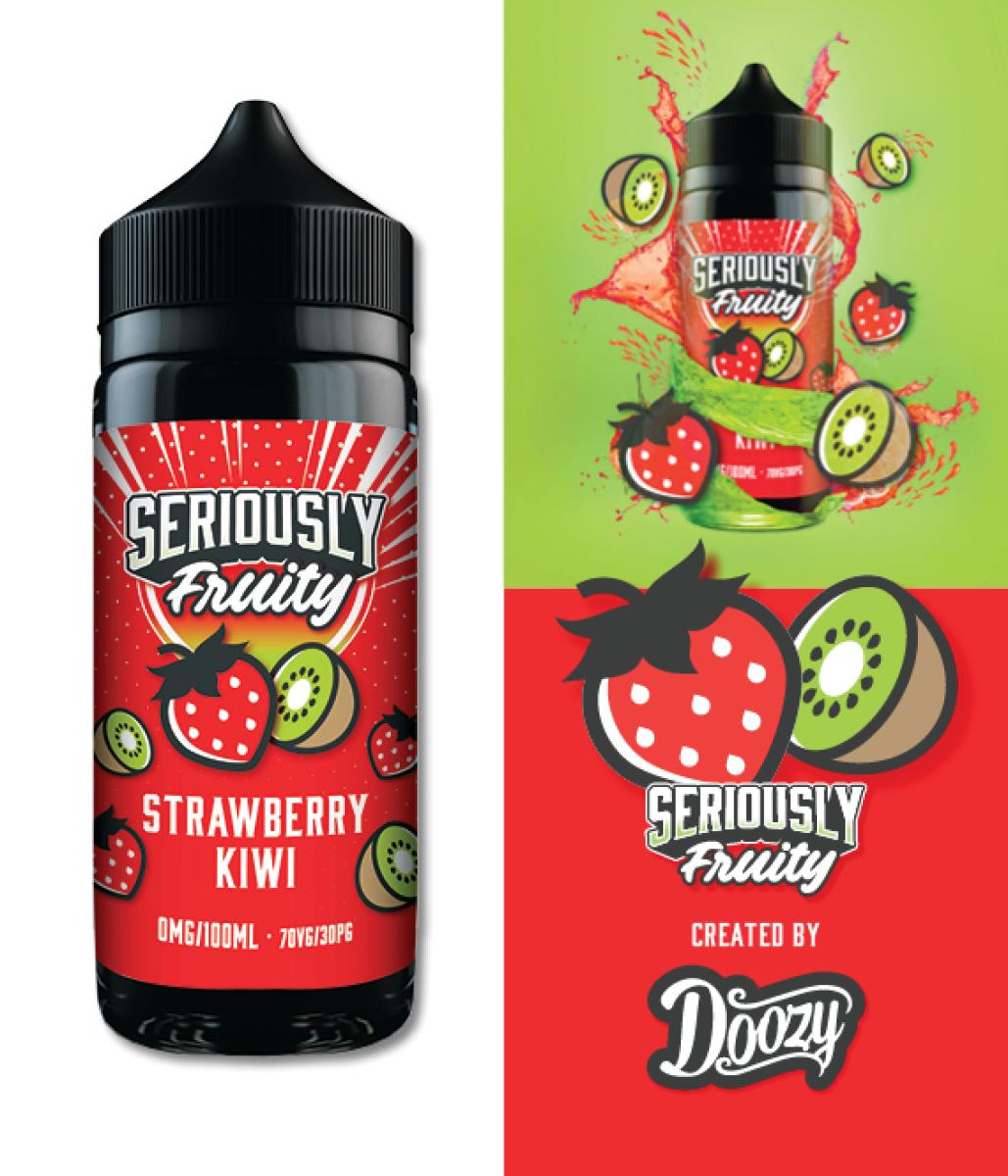 DOOZY VAPE - Seriously Fruity - Strawberry Kiwi 120ml Shortfill
