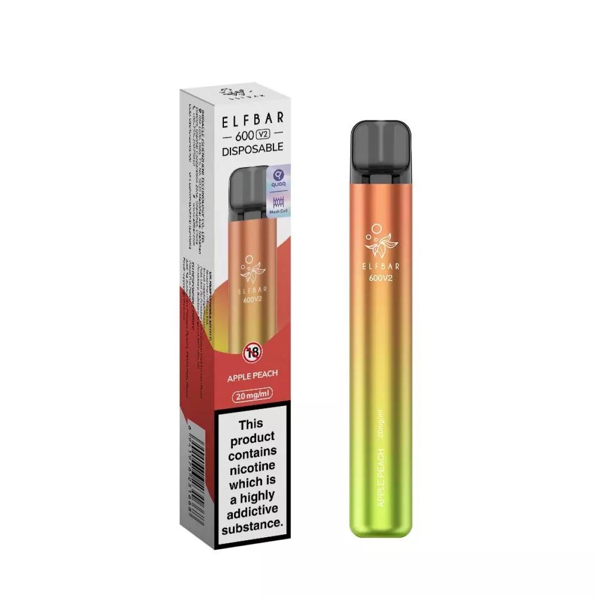 ELF BAR 600 V2 20mg/ml 550mAh 600 Züge