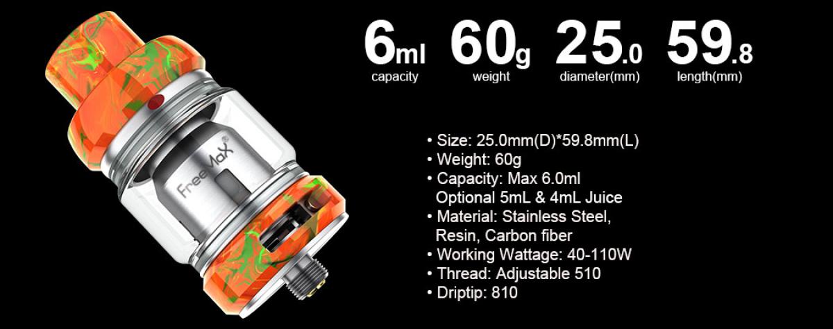 FreeMax Mesh Pro SubOhm Verdampfer 5ml 25mm