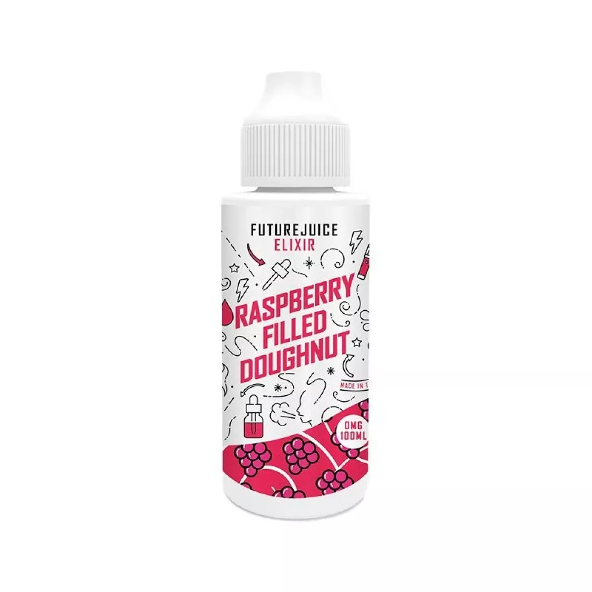 Future Juice - Raspberry Filled Doughnut 120ml Shortfill