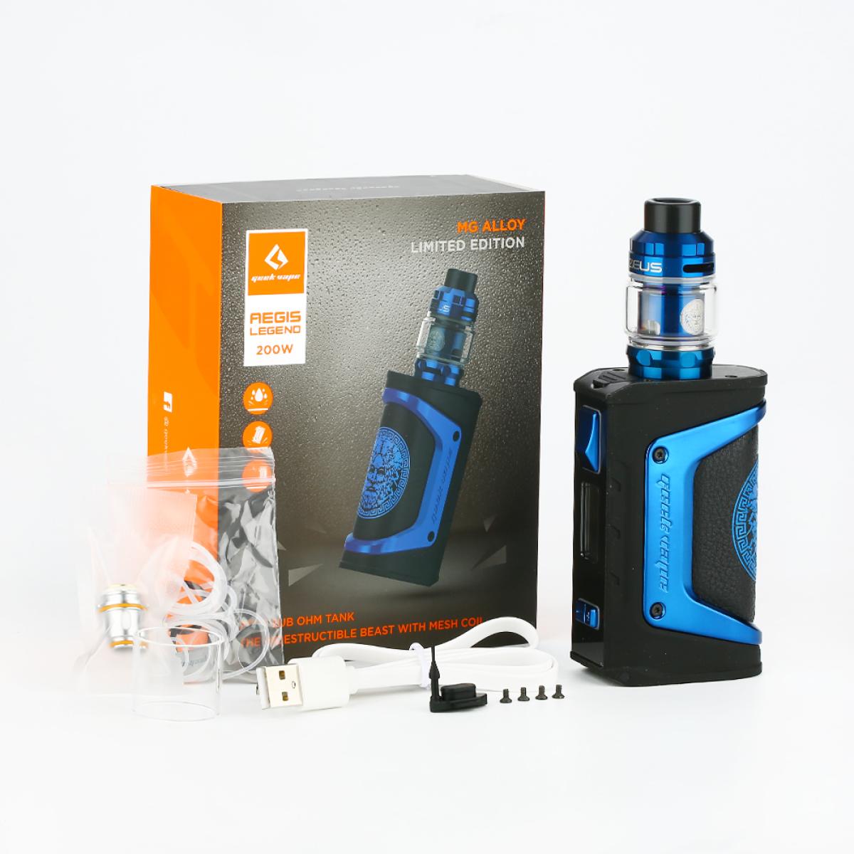 GeekVape, Aegis Legend 200W TC Kit, Zeus Tank, 5ml