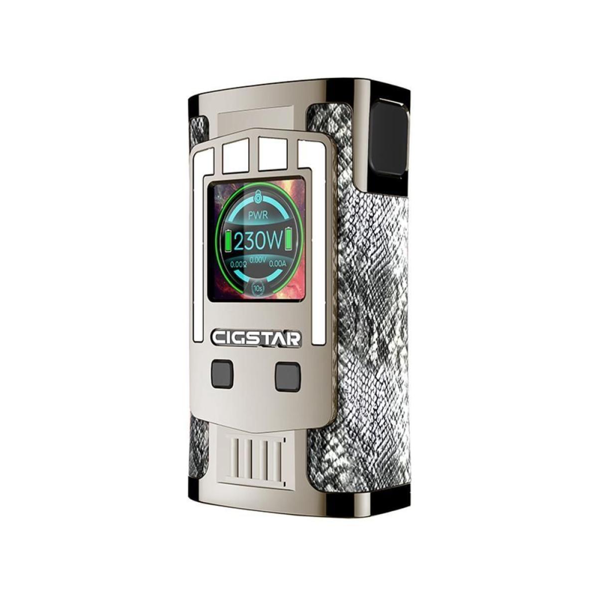 Cigstar Greek Temple Mod WEISS 230W Akkuträger - Aussteller