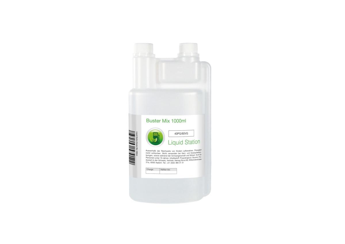 Liquid Station Buster Mix 1000 ml Base 60% VG 40% PG 0mg