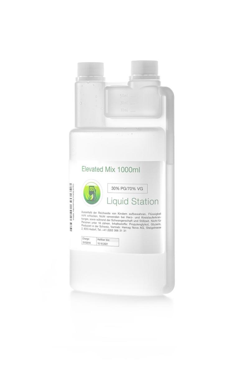 Liquid Station Elevated Mix 1000 ml Base 70% VG 30% PG 0mg