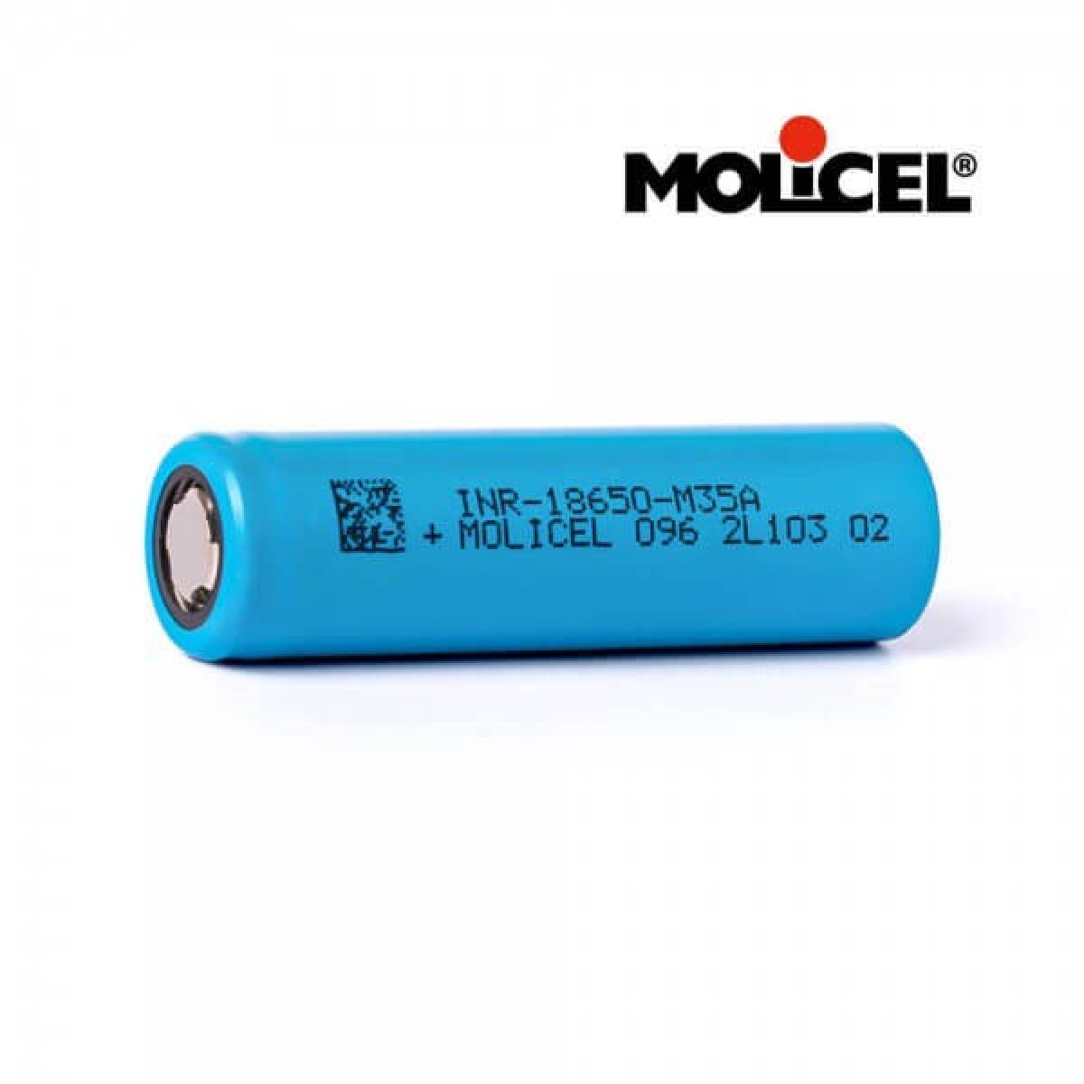 Molicel 18650 3500 mAh 10A unprotected (Nicht für SubOhm dampfen geeignet)