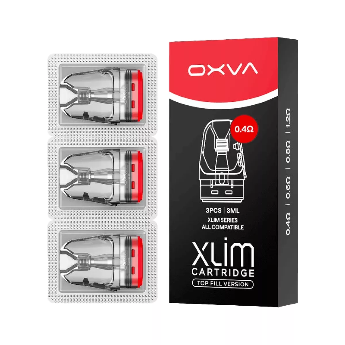 Oxva XLIM Kartuschen Pod Top Fill 3 Stk. 3ml, 0.4 Ohm