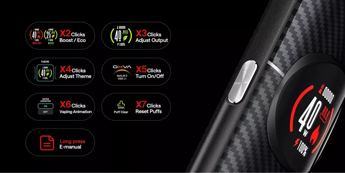 Oxva NeXLIM 2 Kit 2000mAh 40W 4ml Click