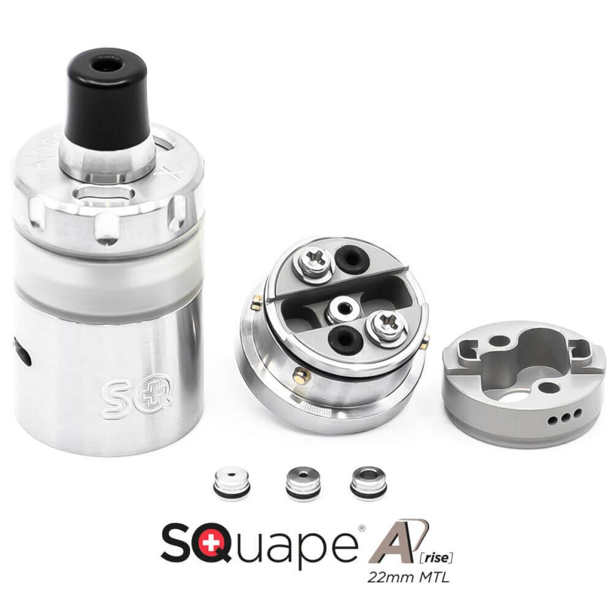 SQuape A[rise] RTA 22mm MTL, SILBER