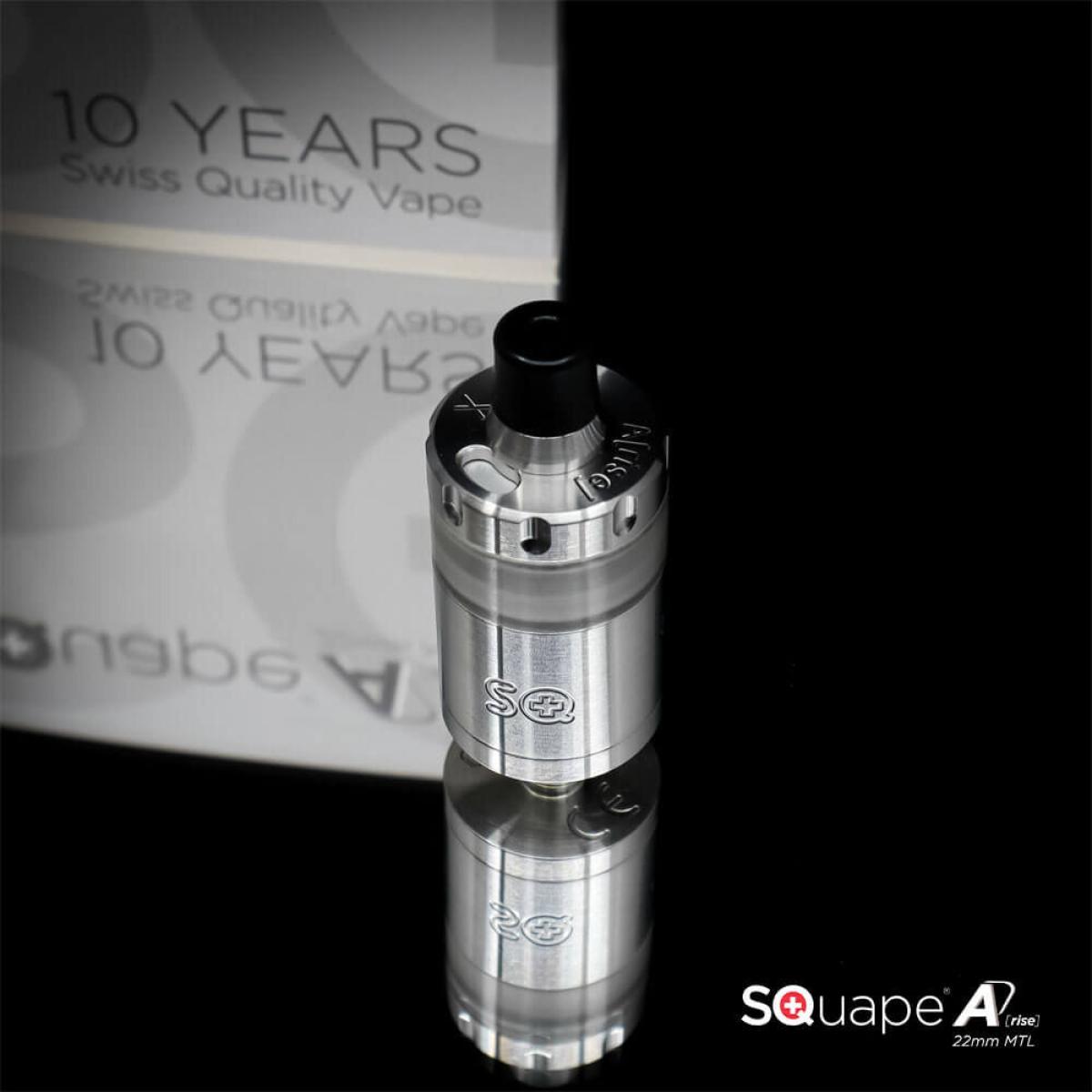 SQuape A[rise] RTA 22mm MTL, SILBER