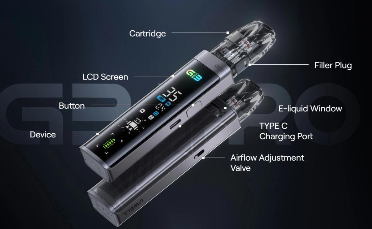 Uwell Caliburn G3 Pro Podset Kit 1000mAh 3ml