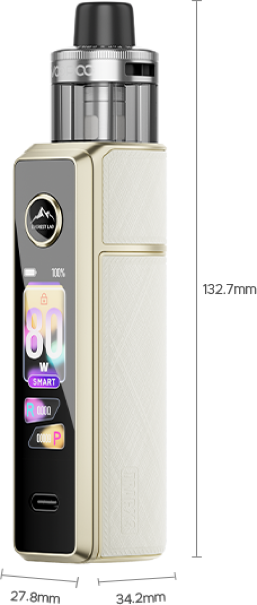 Voopoo DRAG X3 Kit 80W 5ml Vermassung