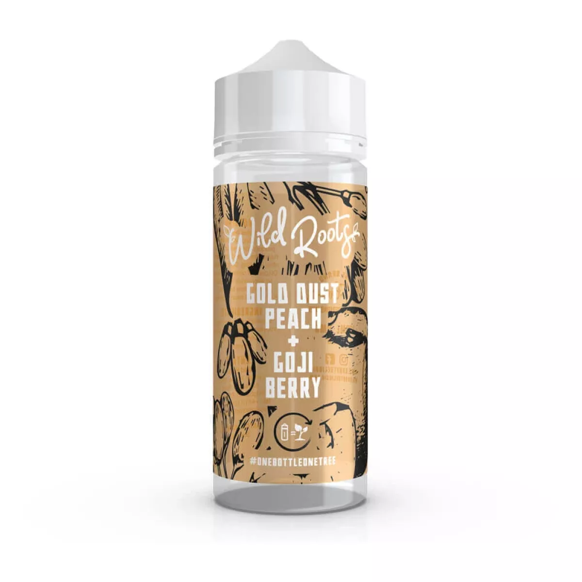 Wild Roots Gold Dust Peach Liquid 120 ml Shortfill