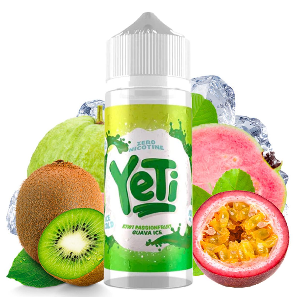 YETI Kiwi Passionfruit Guava Ice 100 ml Shortfill