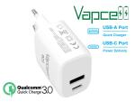 Vapecell Steckernetzteil QC 3.0 USB 5V-3A / 9V-2A /12V-1.67A Quick Charge