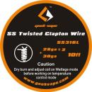 GeekVape Twisted Clapton SS316 Wire (0.32mm x 2/twisted + 0.25mm) 3m Rolle