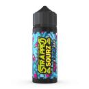 Strapped Sourz, Pink & Blue Raz, 100 ml, Shortfill