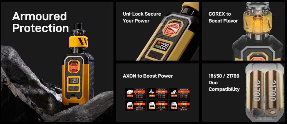 Armoured Protection, dual Battery use