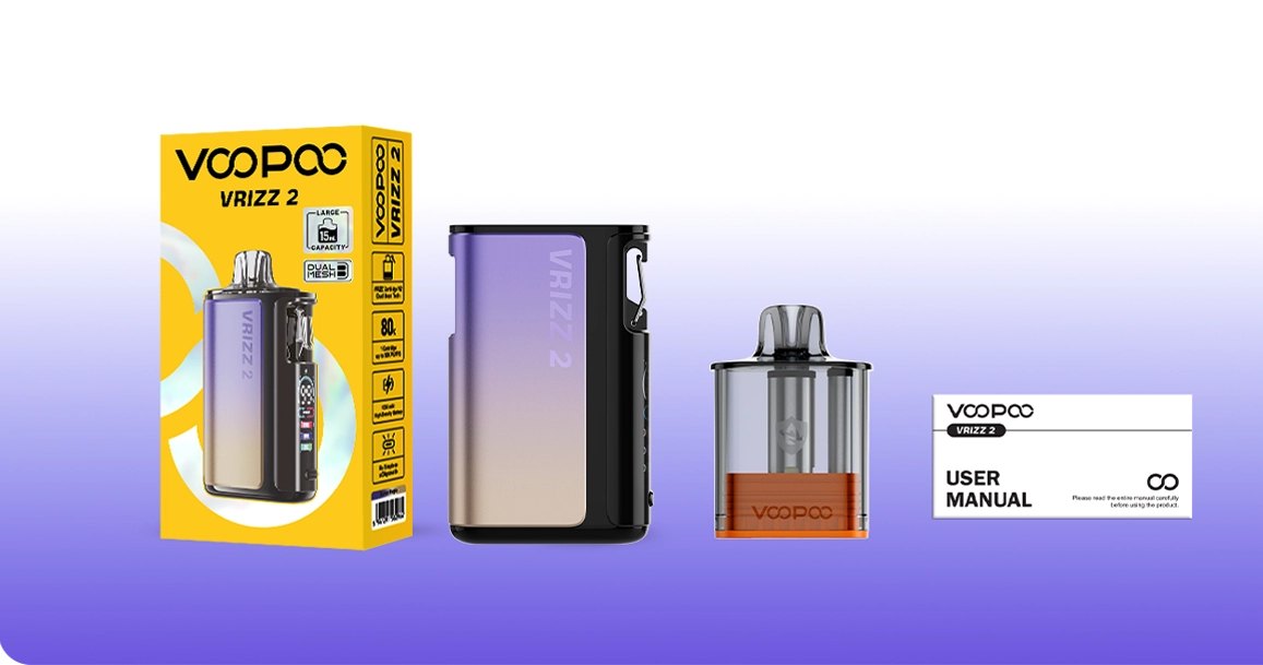 Voopoo Vrizz V2 Pod Kit 15ml 1350mAh Includes